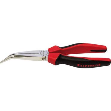 Mechanics pliers angled head, with composite grip type 5204